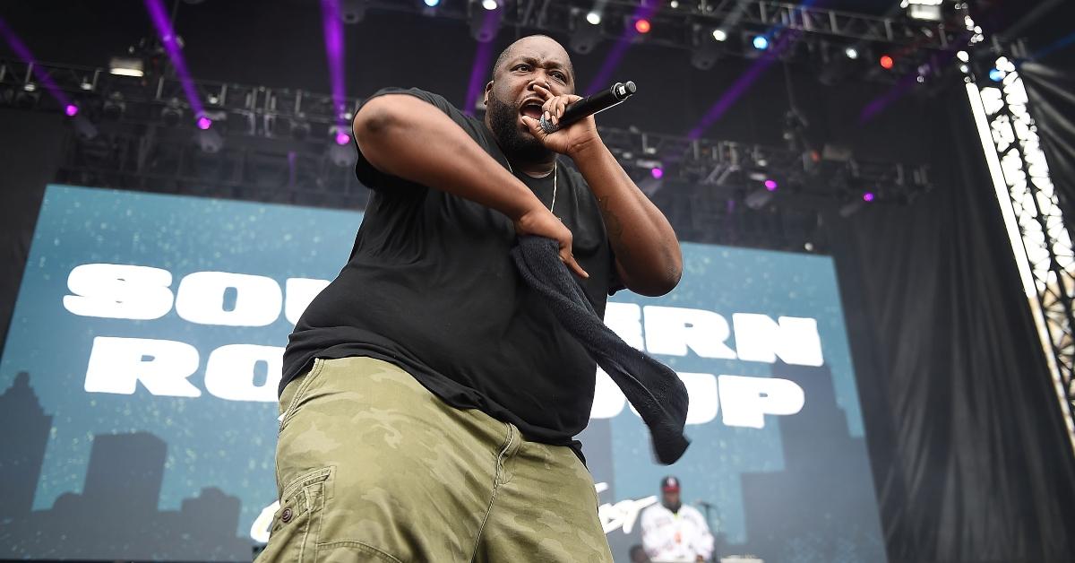 Rapper Killer Mike performs onstage at Outkast #ATLast Concert at Centennial Olympic Park on September 28, 2014 in Atlanta, Georgia.