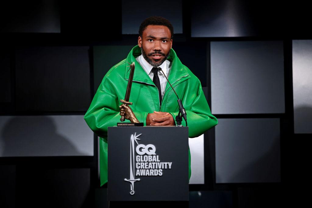 Donald Glover speaks at the 2023 GQ Global Creativity Awards in New York City. 