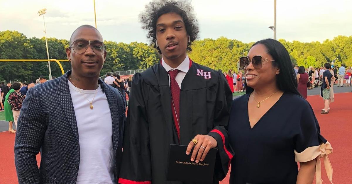 Ja Rule poses with his oldest son