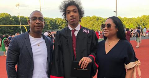 Ja Rule poses with his oldest son