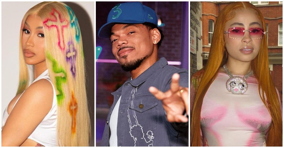 Cardi B, Chance the Rapper, and Ice Spice