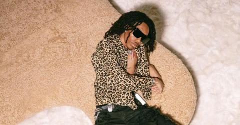 Lil Tecca in leopard print shirt for 'Plan A' promotion