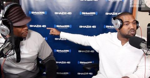 Sway Calloway and Kanye West on an episode of 'Sway in the Morning'