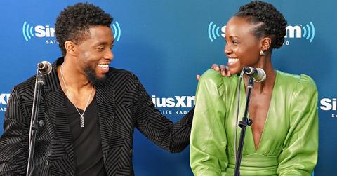 Chadwick Boseman and Lupita Nyong'o take part in SiriusXM's Town Hall