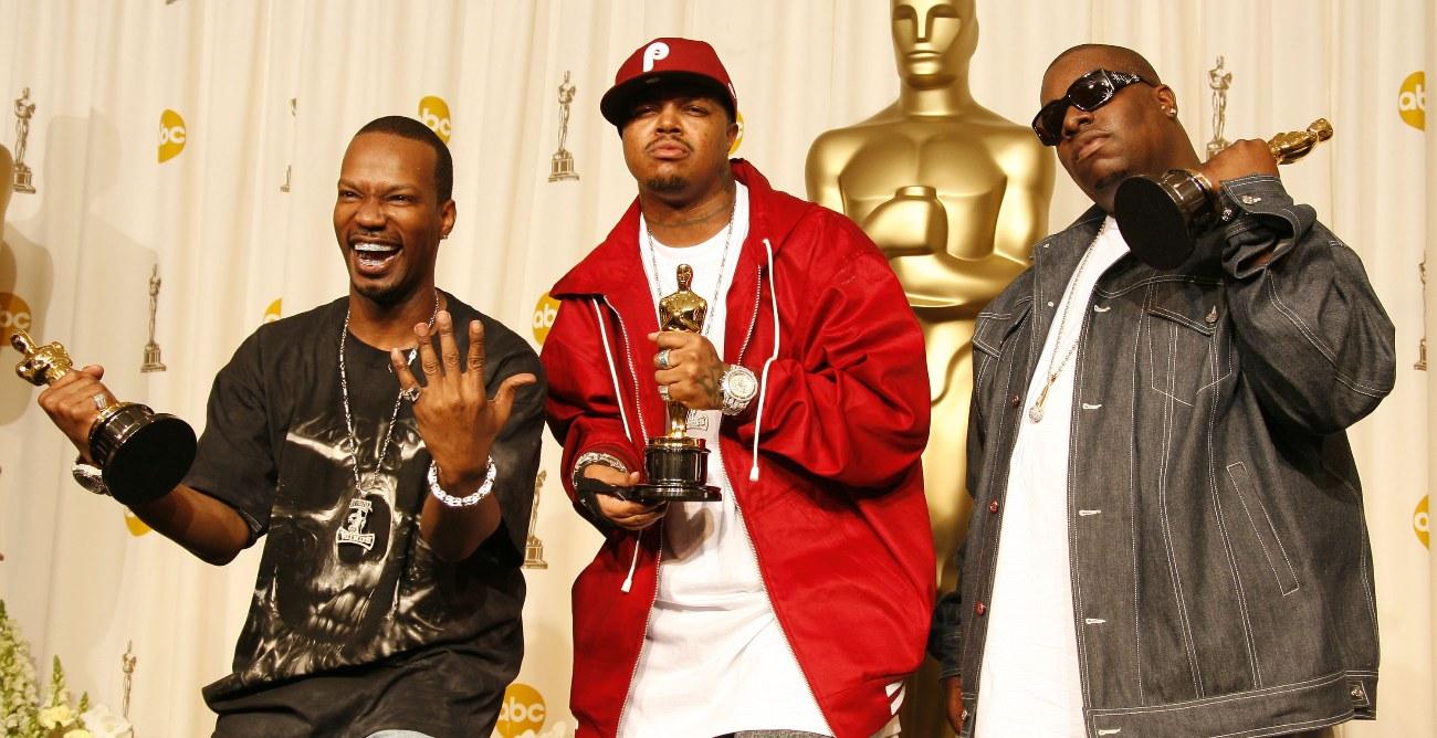 three  mafia winners best song for its hard out here for a pimp