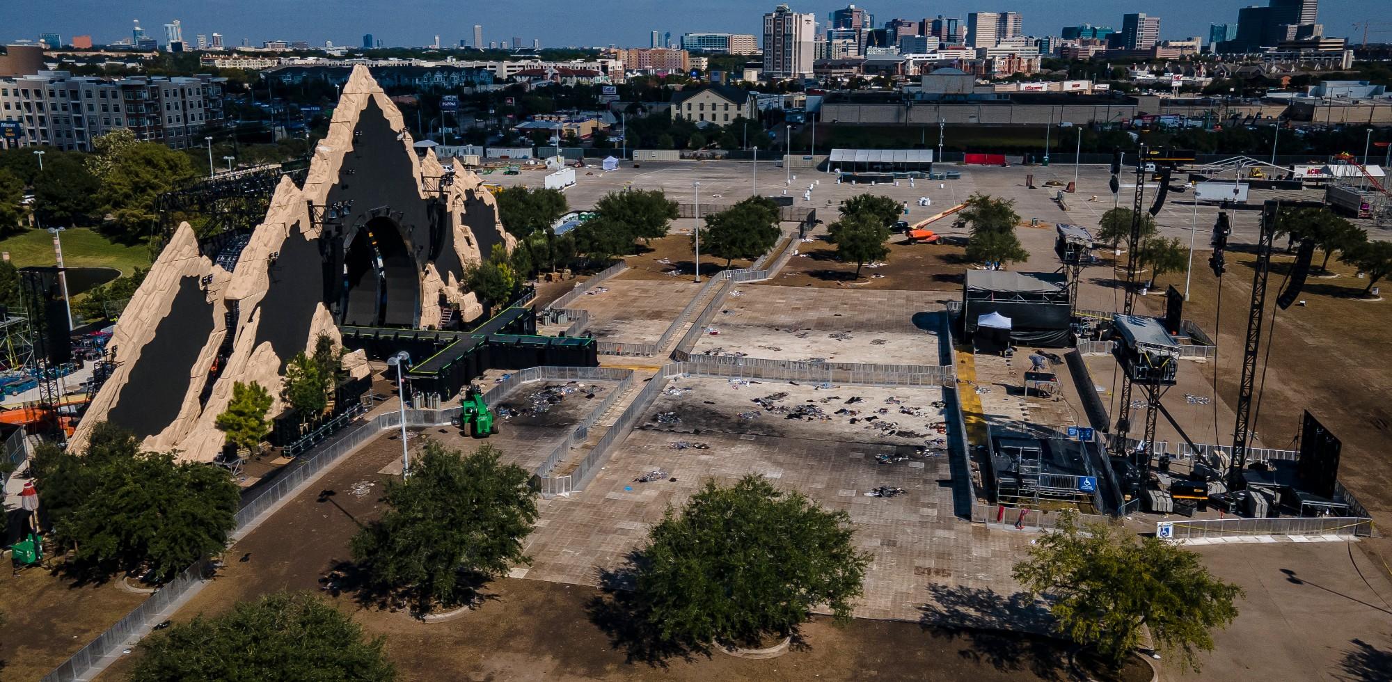 the astroworld main stage where travis scott was performing