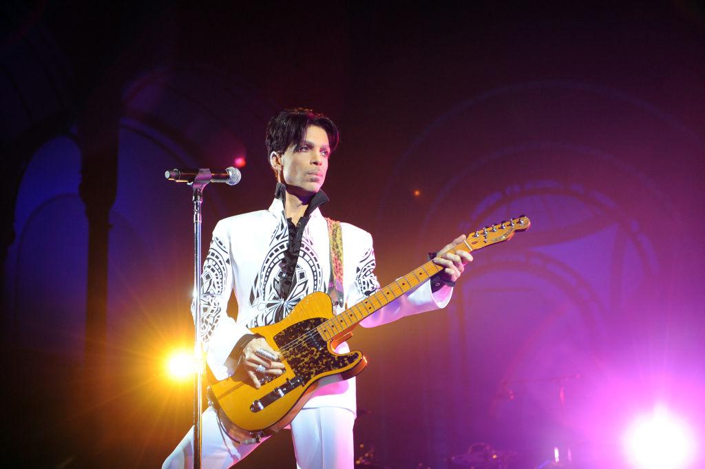 Prince on stage