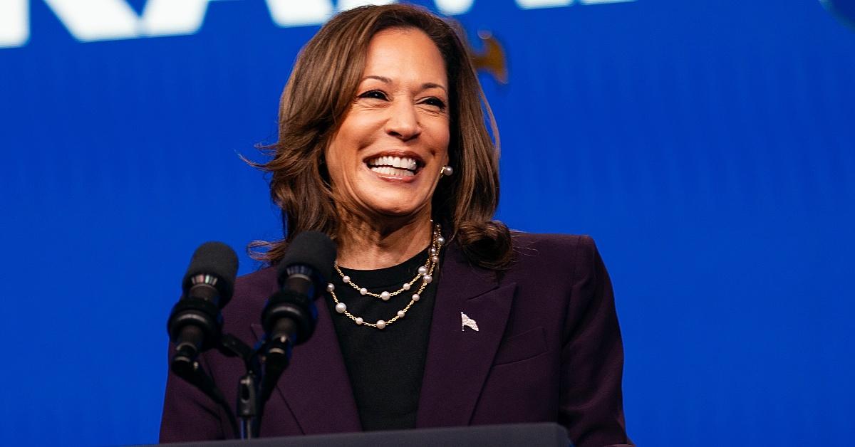 Vice President Kamala Harris speaks at the American Federation of Teachers' 88th National Convention