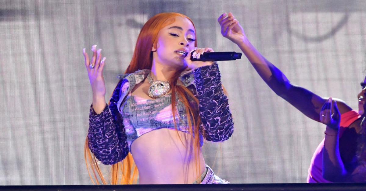  Ice Spice performs onstage during the BET Awards 2023 at Microsoft Theater on June 25, 2023 in Los Angeles, California.