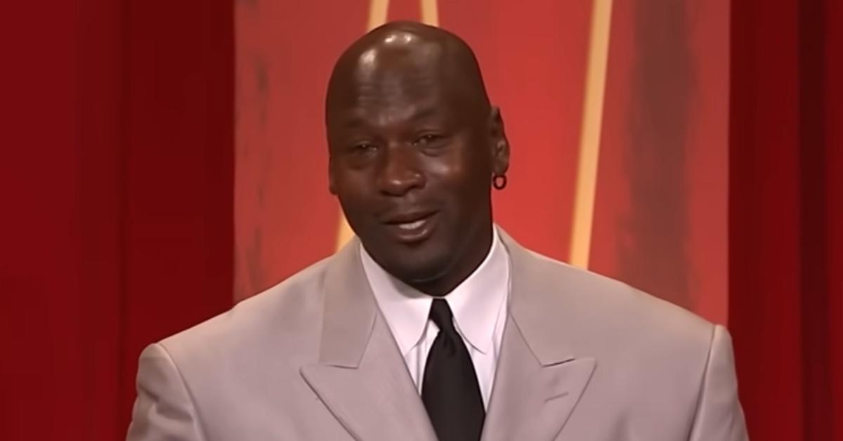 Michael Jordan being inducted into the Basketball Hall of Fame