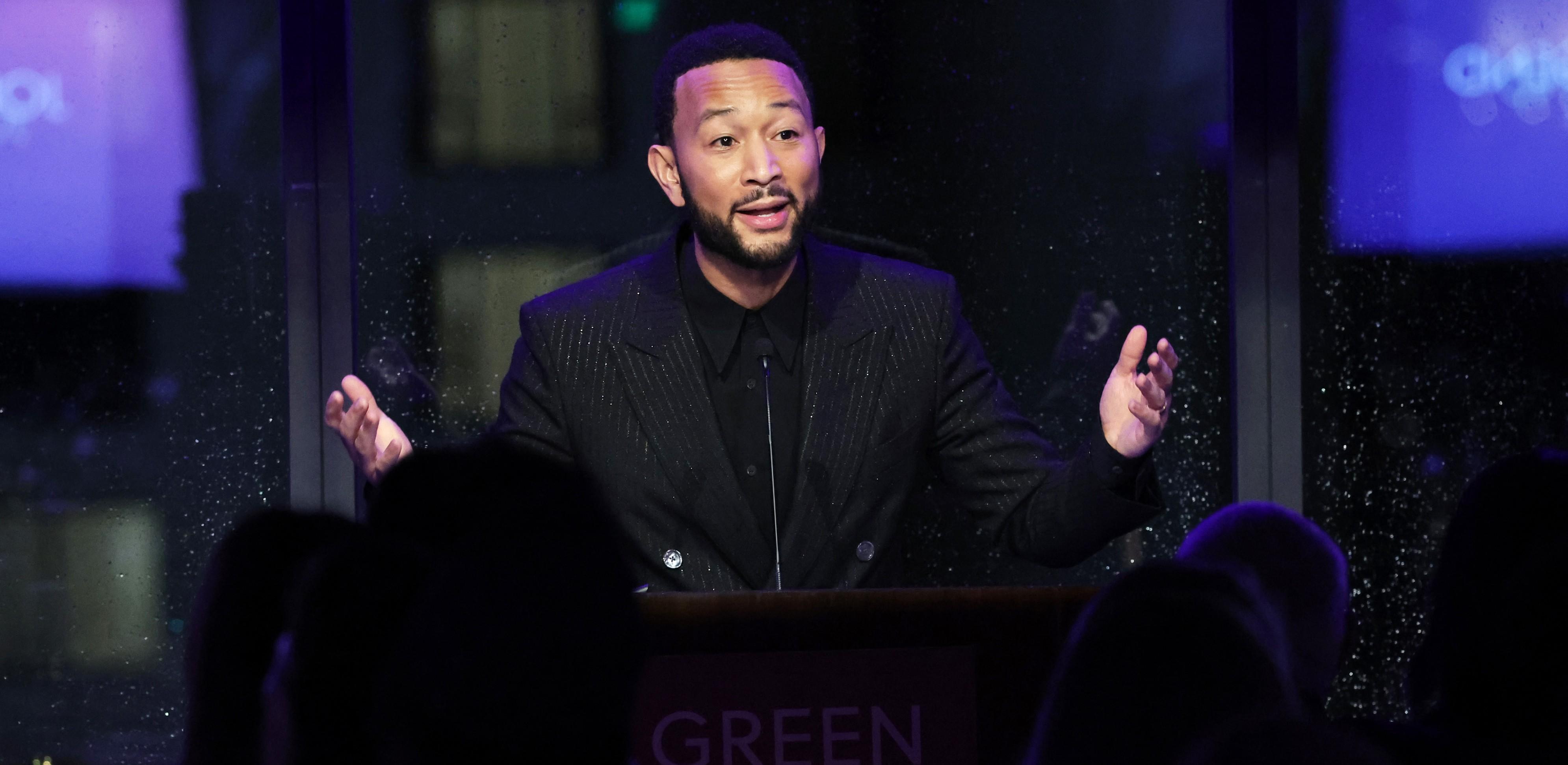 john legend at the  green carpet fashion awards