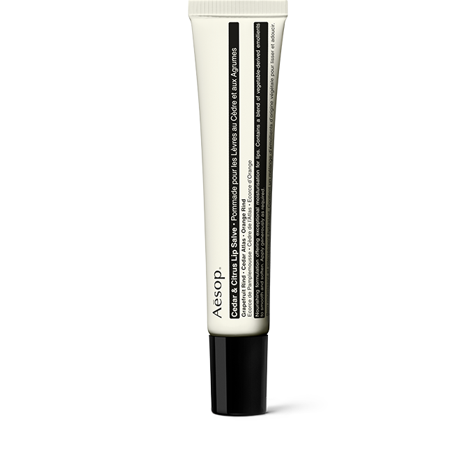 cedar citrus lip salve by aesop