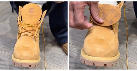 Louis Vuitton X Timberland boots