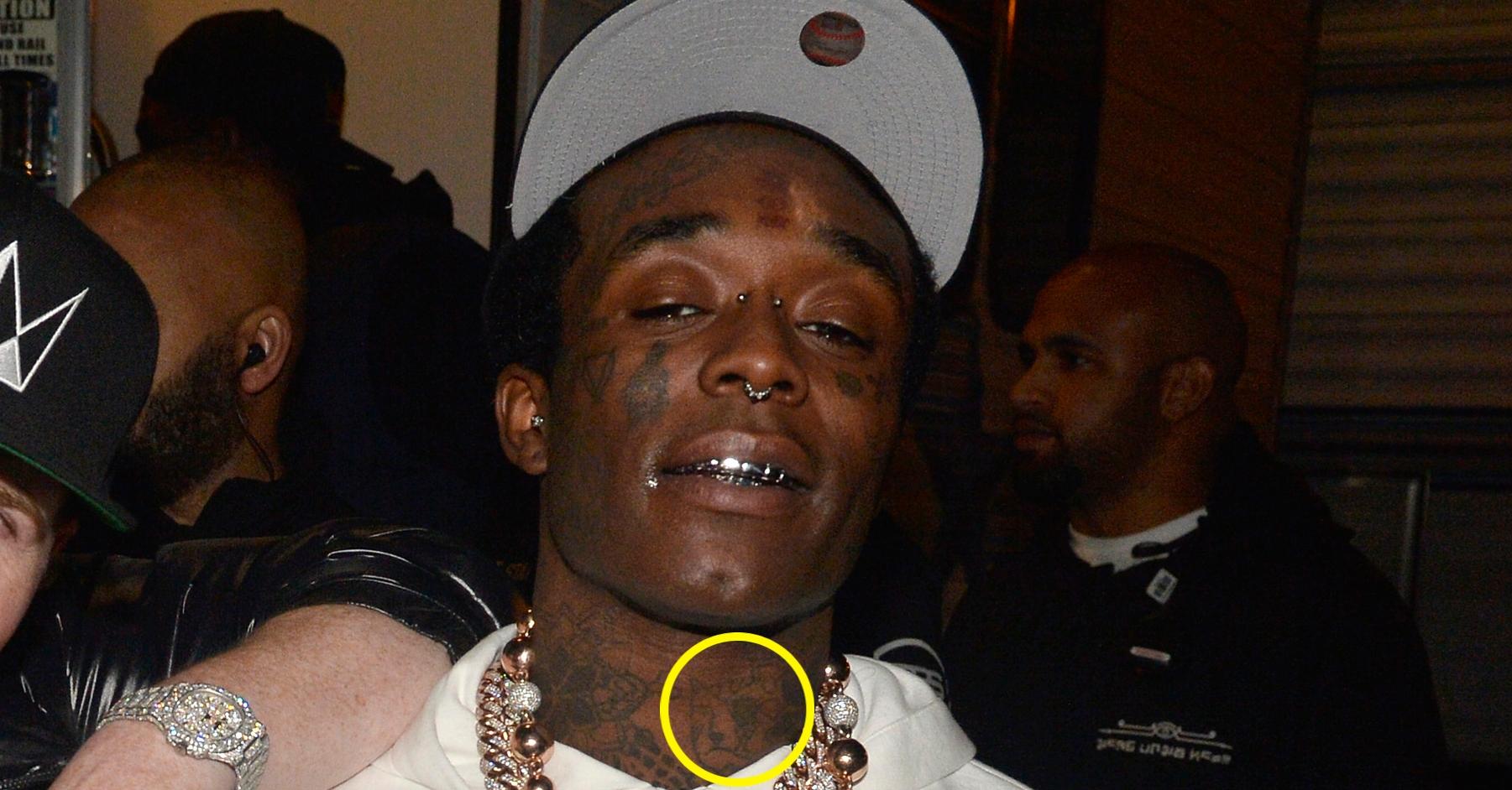 lil uzi vert neck cat tattoo