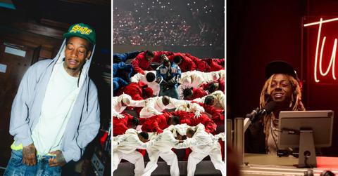 Wiz Khalifa in the studio, Kendrick Lamar at the Super Bowl, and Lil Wayne on Beats 1 Radio