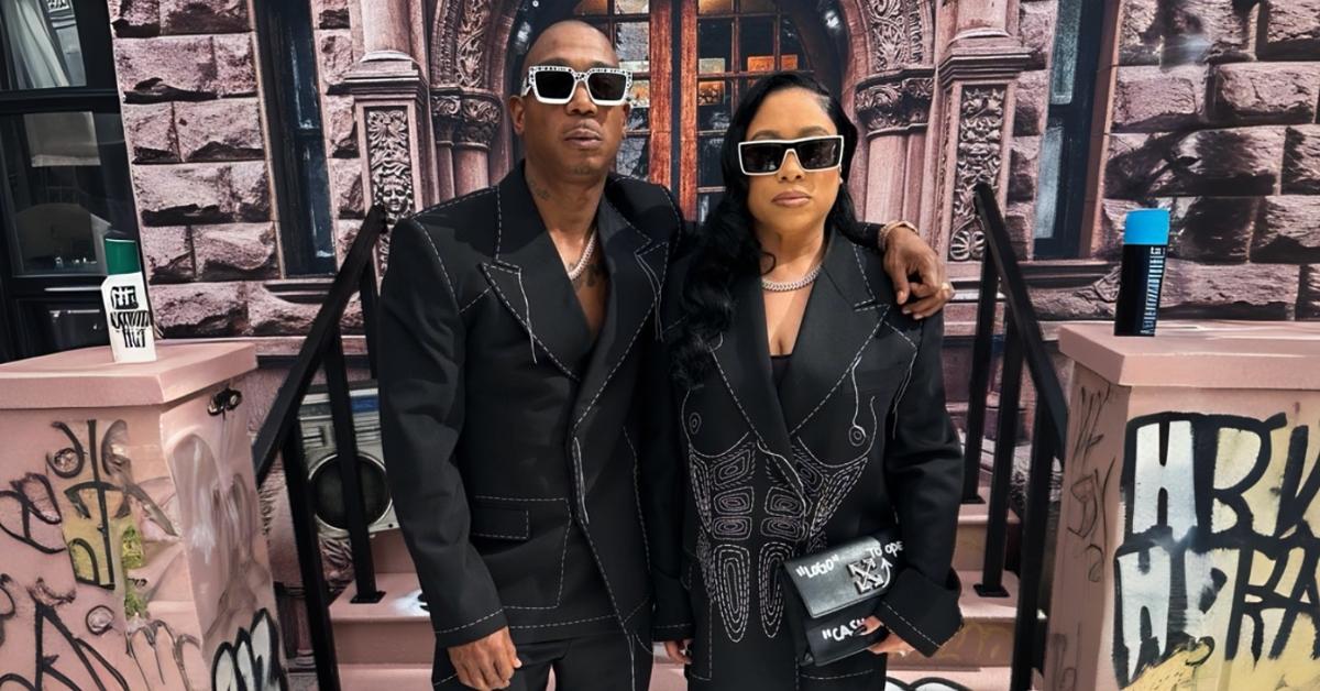 Ja Rule poses with his wife