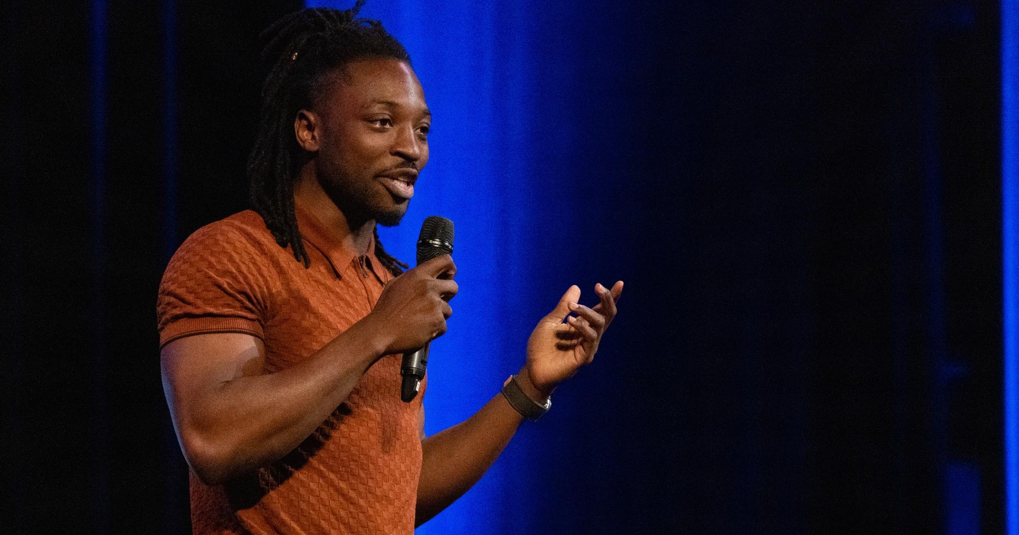 preacher lawson performs onstage during moontower just for laughs