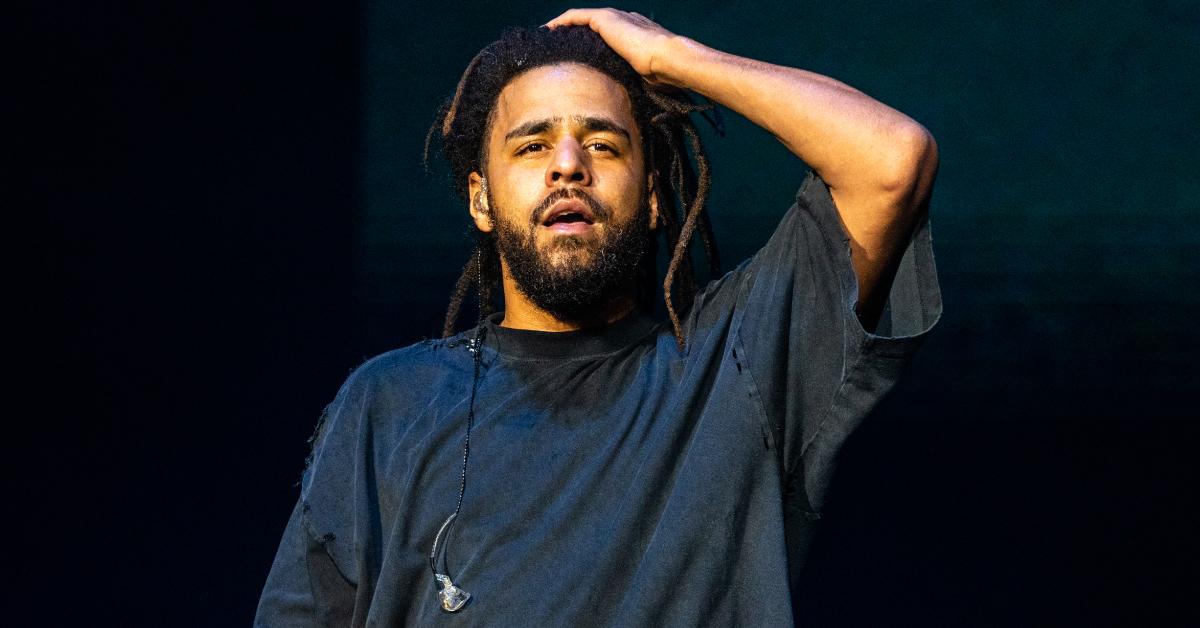 J. Cole performs during Lollapalooza at Grant Park