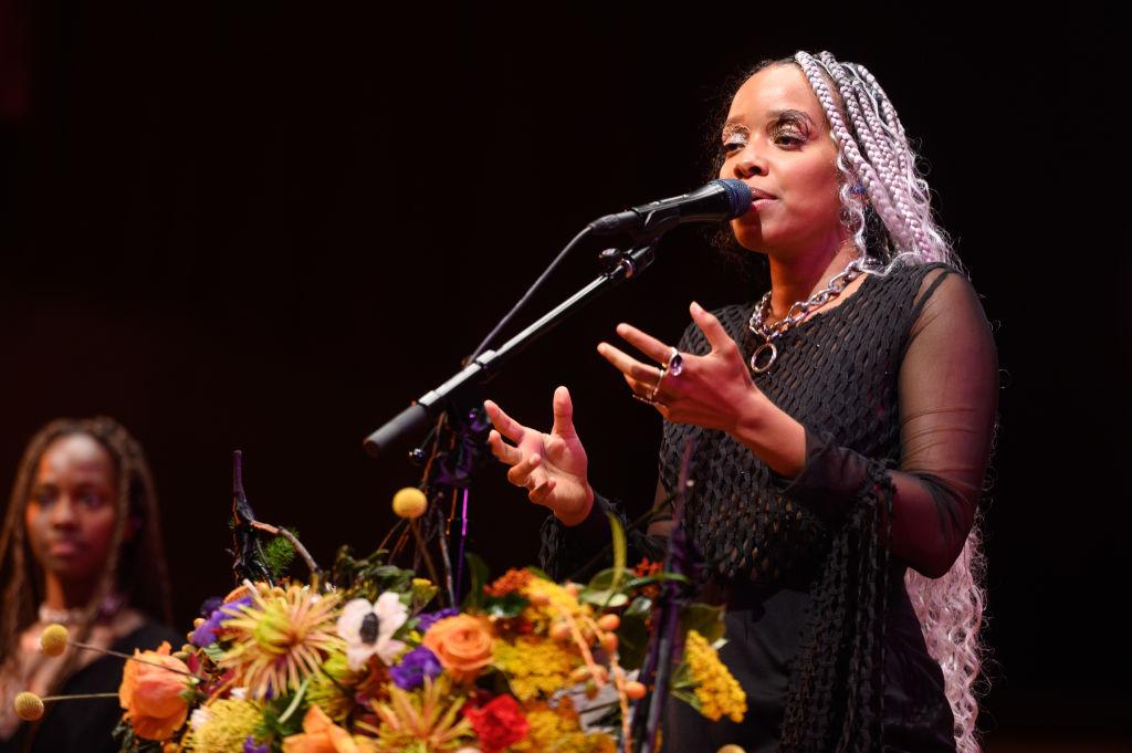 Jamila Woods performs during The Recording Academy Chicago Chapter 60th Anniversary Concert at Millenium Park 