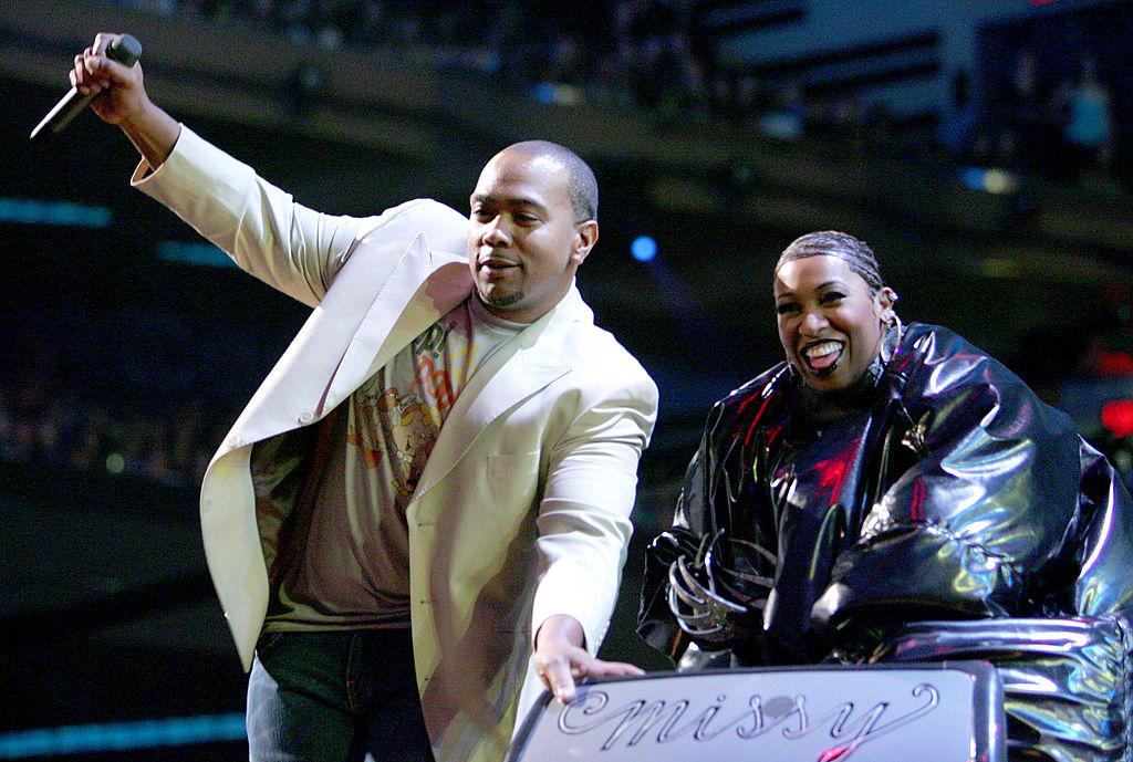 Timbaland and Missy Elliot during the 2006 MTV Video Music Awards