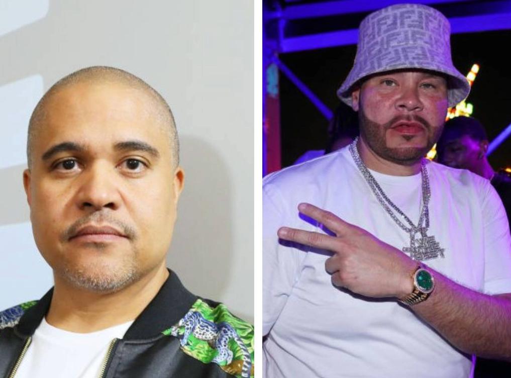 Still side-by-side shots of Irv Gotti and Fat Joe