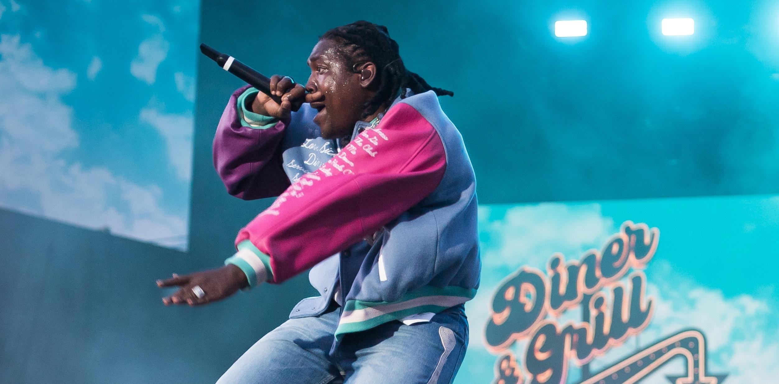 american rapper don toliver performs onstage during day three of rolling loud miami