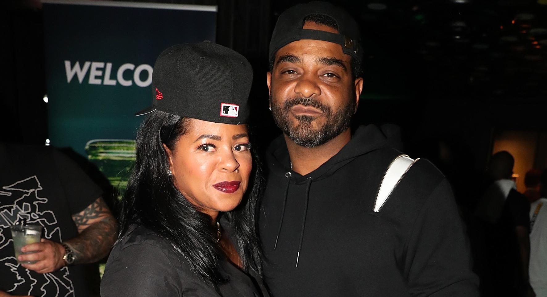 chrissy lampkin and jim jones arrive at the  bet hip hop awards