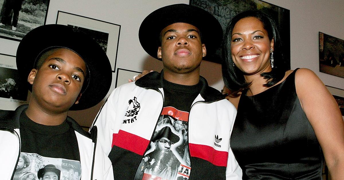 terri corley mizell and her sons jesse and tj attend the th anniversary of the addidas superstar