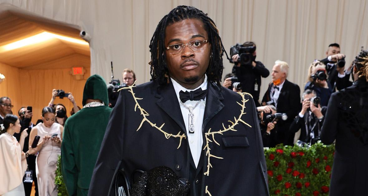 Gunna on the red carpet Met Gala