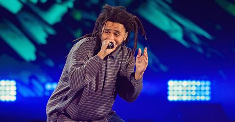 J. Cole performs onstage during the 2023 iHeartRadio Music Festival