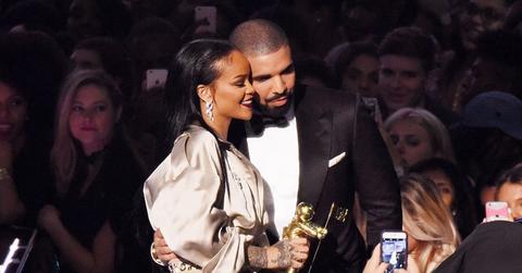 Rihanna and Drake pose together during the 2016 MTV Video Music Awards at Madison Square Garden on August 28, 2016 in New York City.