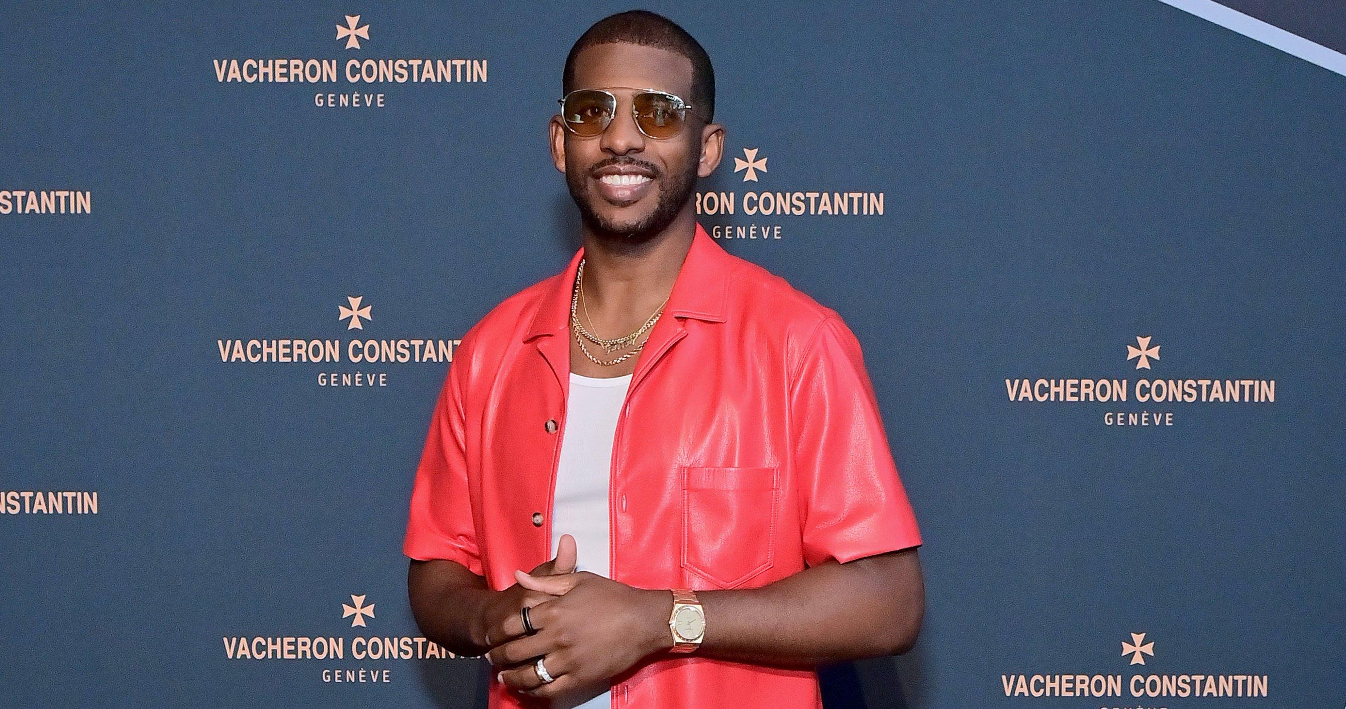 chris paul attends as watchmaker vacheron constantin