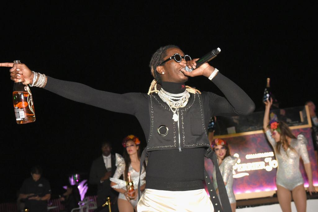 Young Thug performing on stage