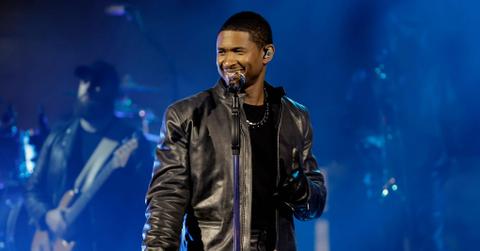 Still shot of Usher performing