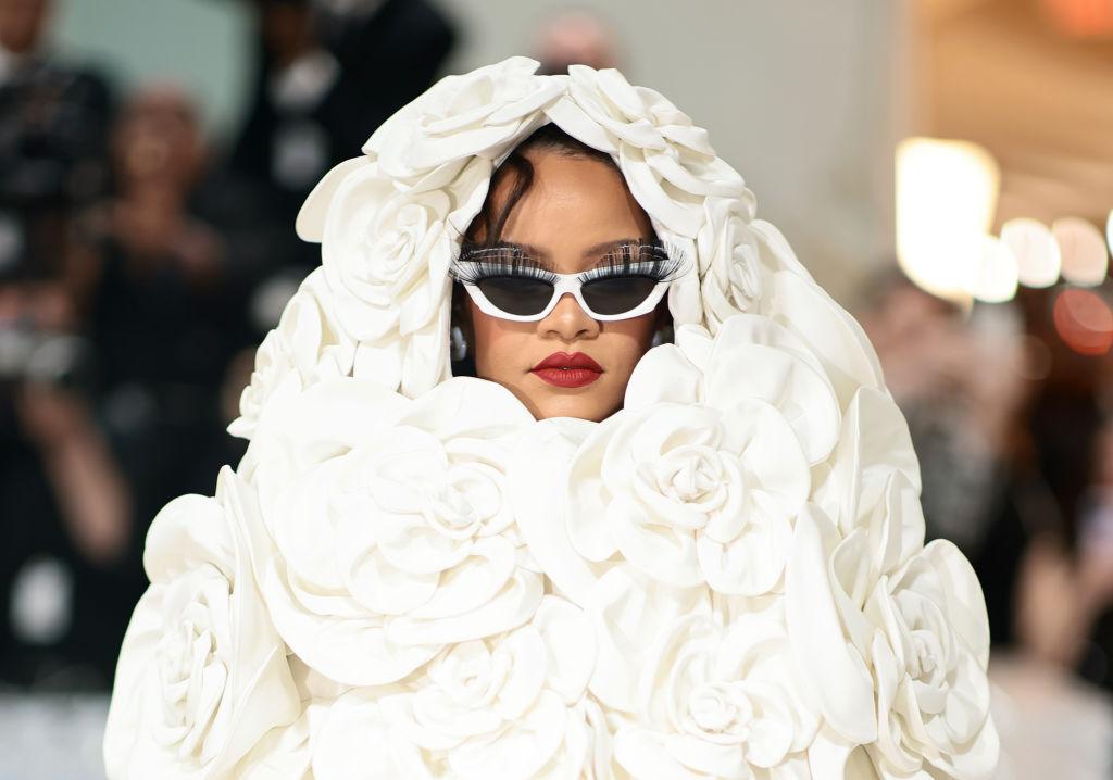 Rihanna attends The 2023 Met Gala Celebrating "Karl Lagerfeld: A Line Of Beauty" at The Metropolitan Museum of Art