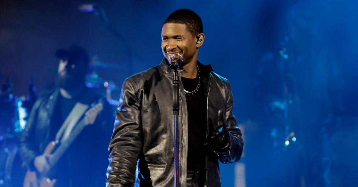 In this image released on August 2, Usher performs onstage during a taping of iHeartRadio’s Living Black 2023 Block Party in Inglewood, California.