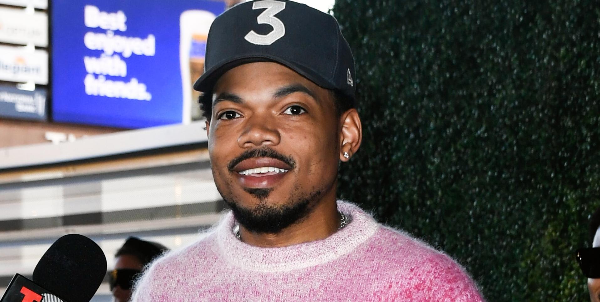 chance the rapper attends the boxing match between gervonta davis and ryan garcia