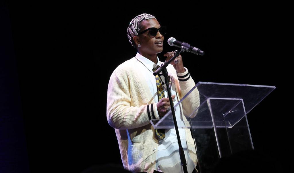 A$AP Rocky speaks onstage during The 16th Annual Harlem's Fashion Row Fashion Show and Style Awards