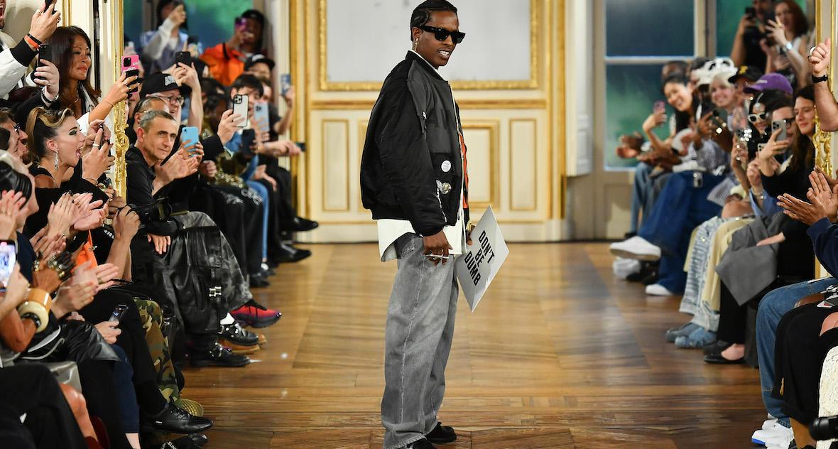 asap rocky paris fashion week