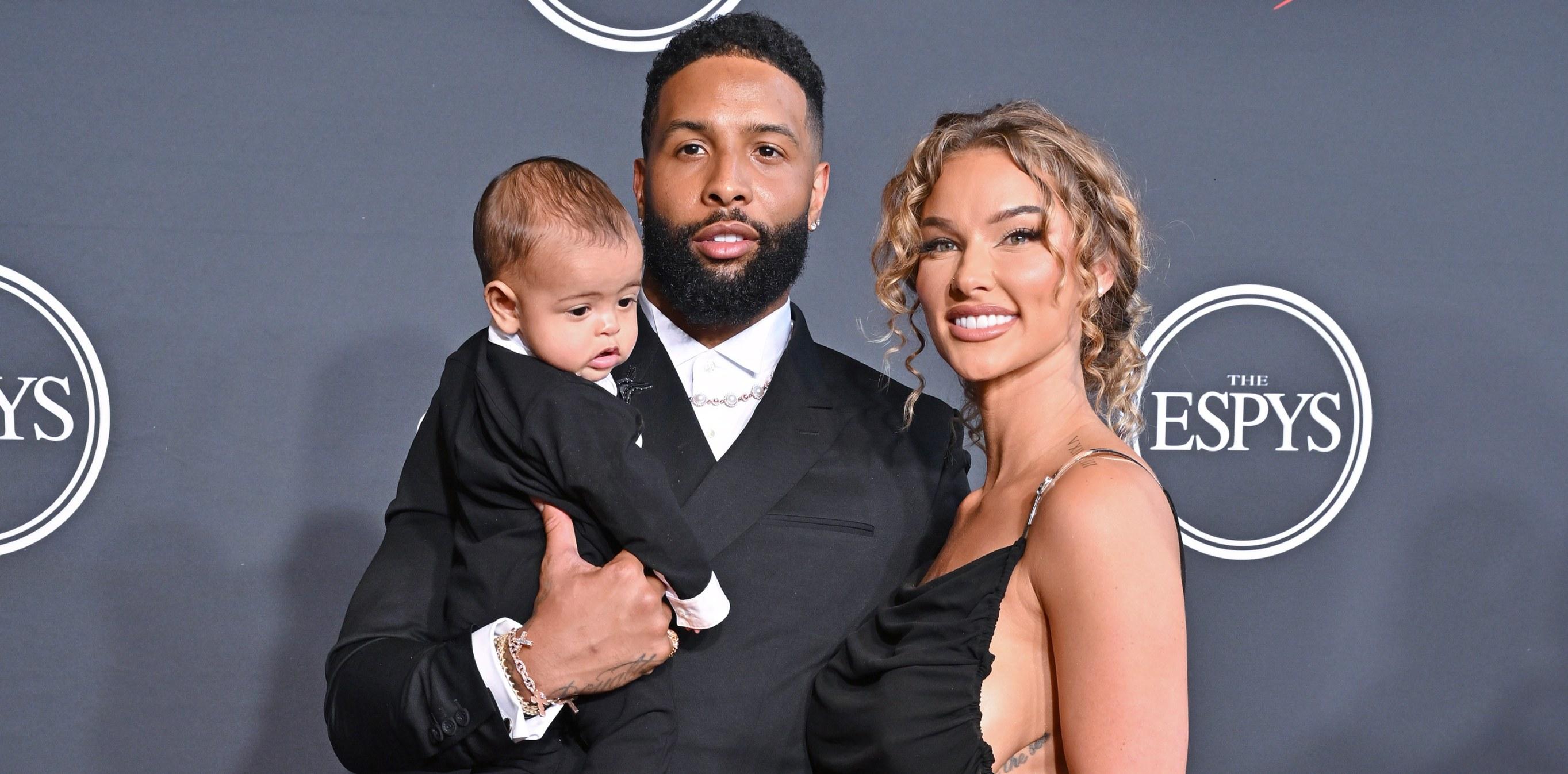 zydn beckham odell beckham jr and lauren wood attend the  espys