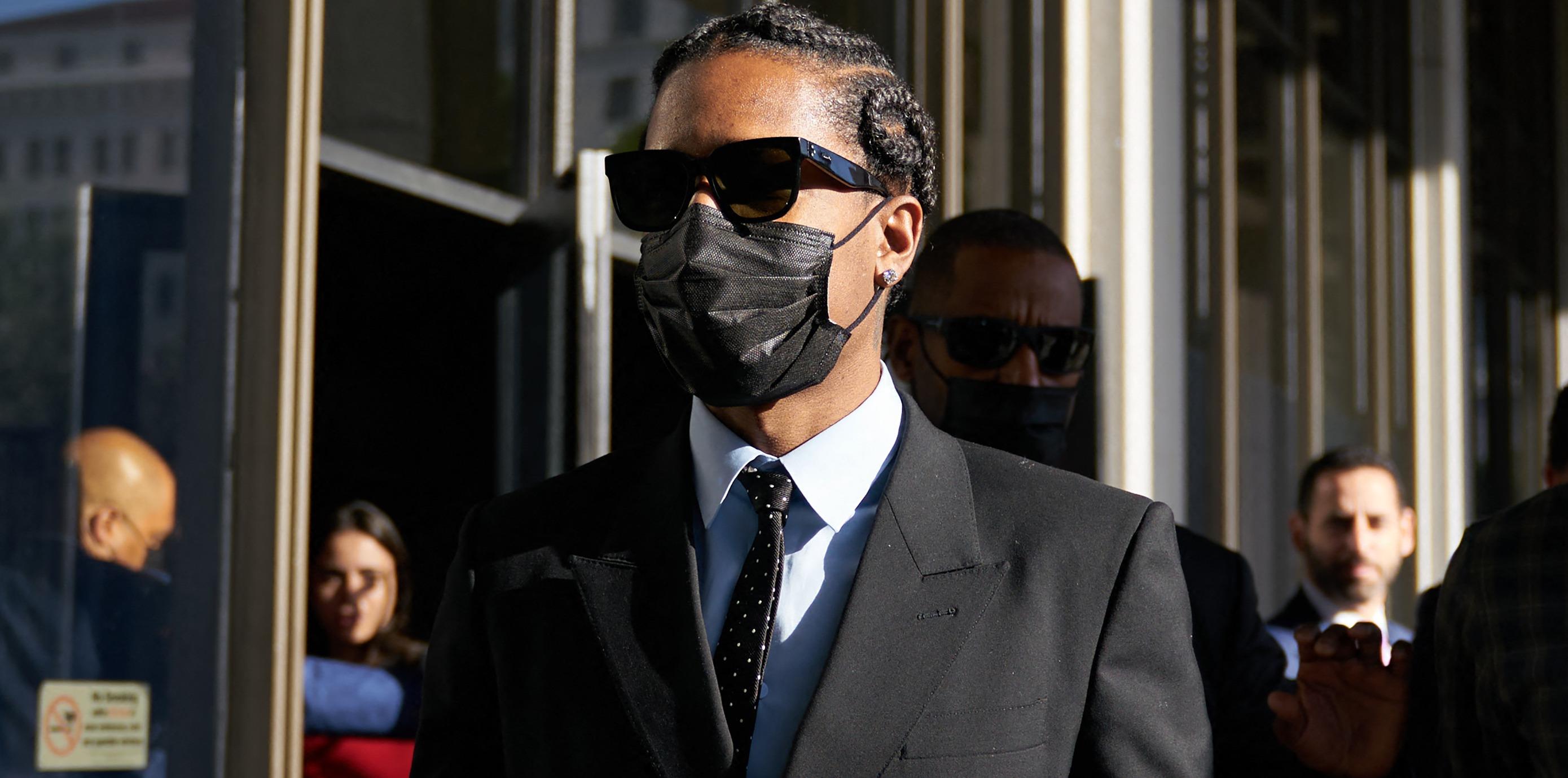 asap rocky leaving court