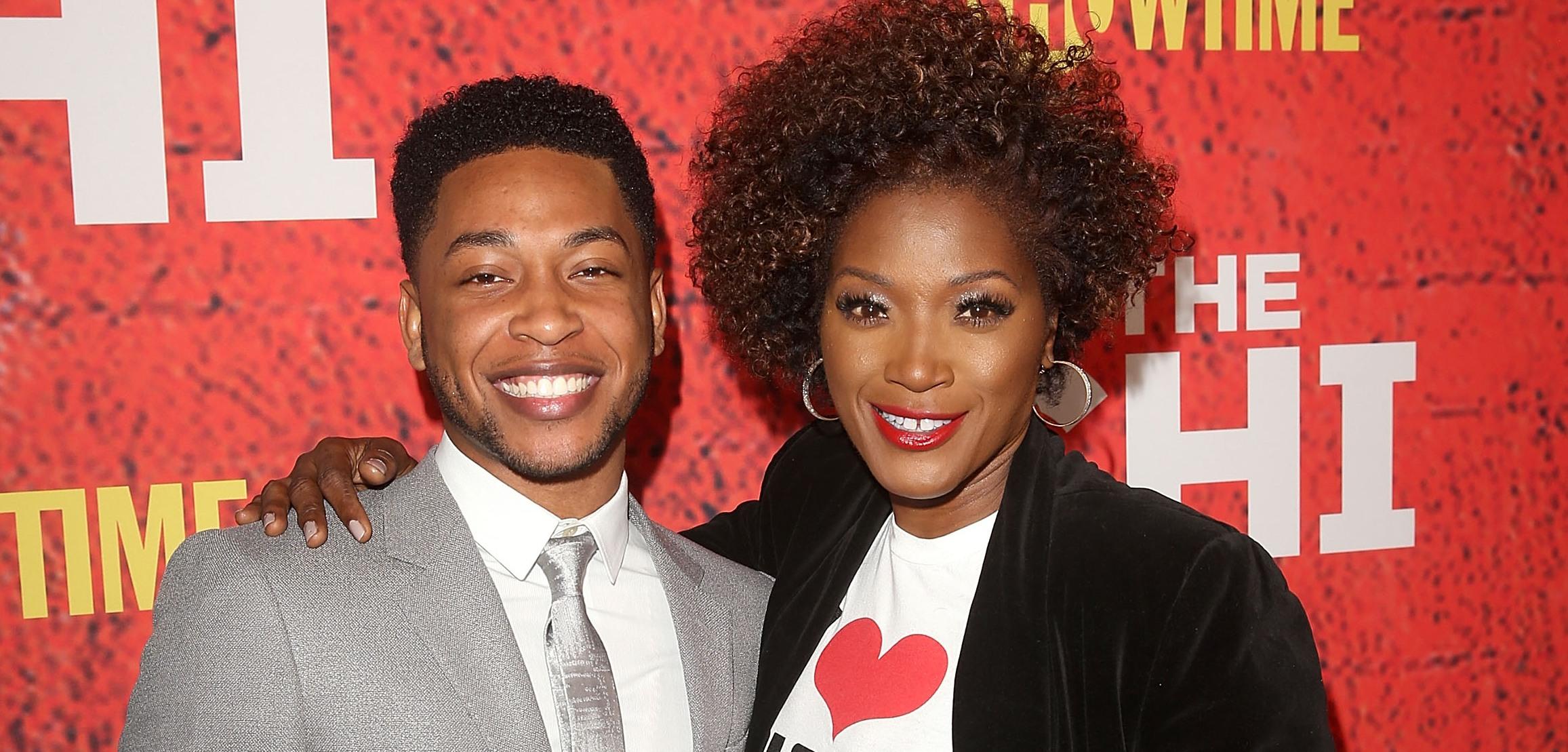 jacob latimore and yolonda ross attend the premiere of showtimes the chi