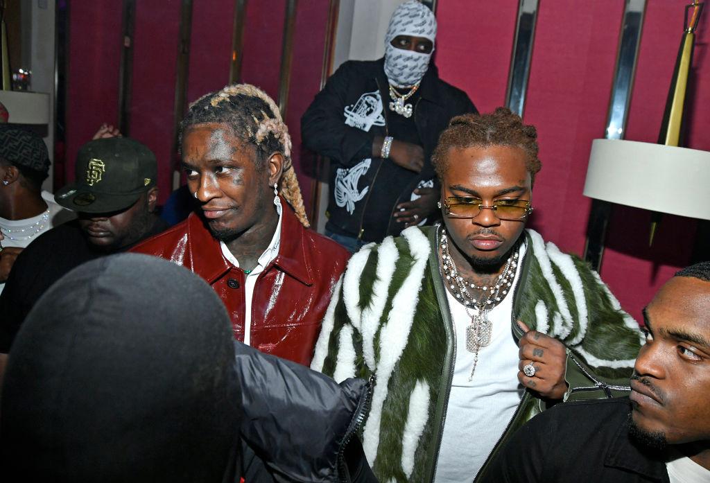 Young Thug and Gunna attend a  release party for Young Thug's album "PUNK." 