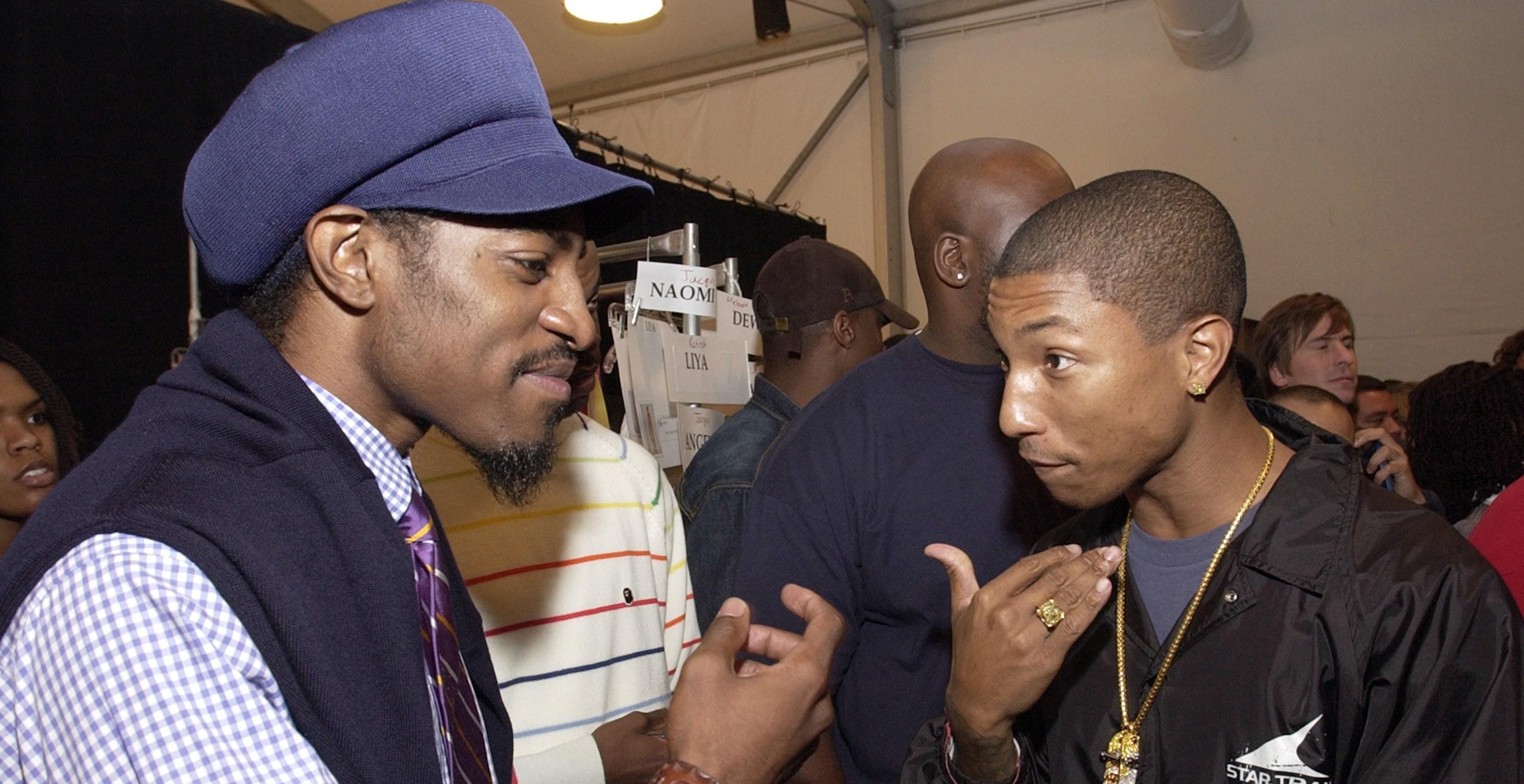 andre  of outkast and pharrell williams of nerd