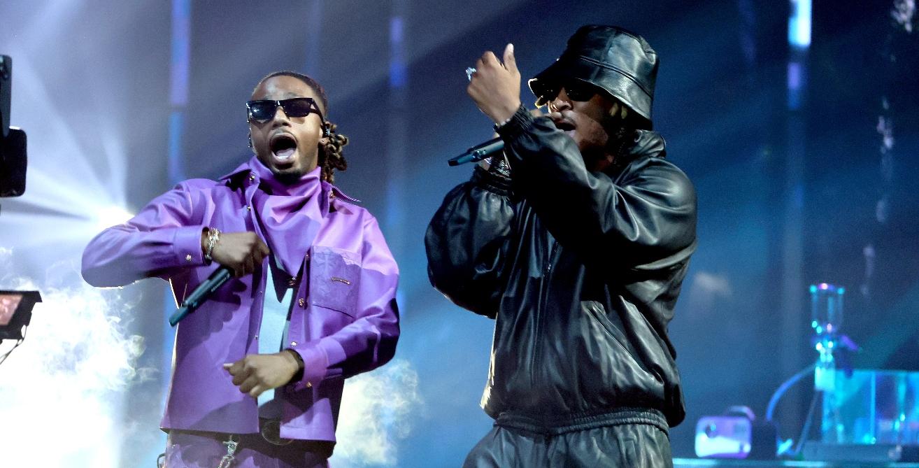 metro boomin and future perform onstage during the  mtv video music awards