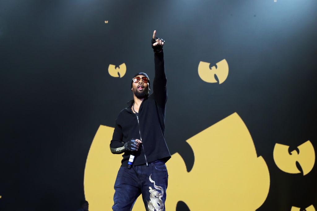 RZA performs at the Loud Records 25th Anniversary Concert at Radio City Music Hall in New York City. 