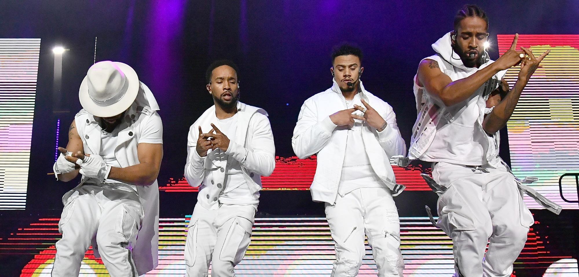 raz b j boog lil fizz and omarion of bk performs onstage during their the millennium tour