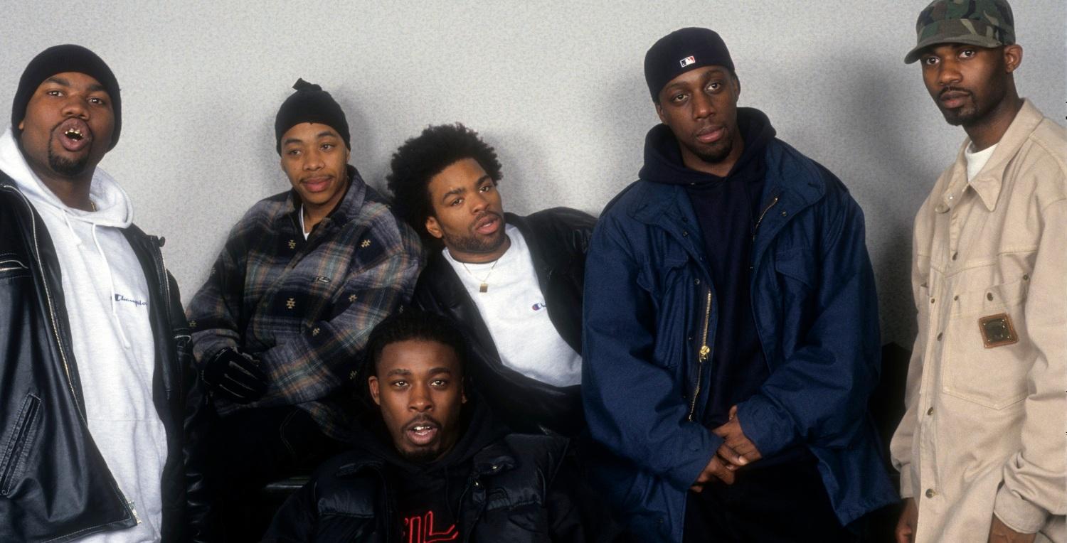  Rap Group The Wu-Tang Clan pose for a portrait on April 1, 1994