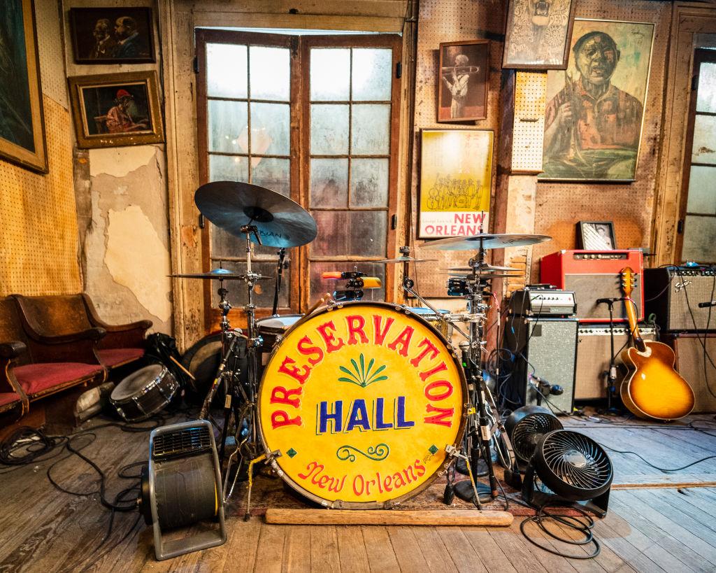 A view of Preservation Hall