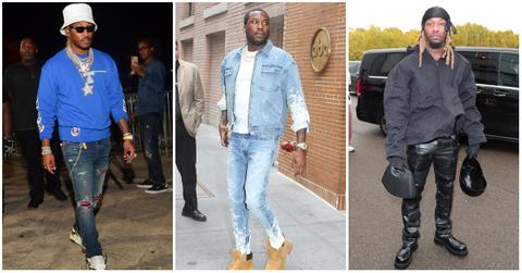 Rapper Future attends The Biggest Labor Day Takeover at Compound on September 5, 2020 in Atlanta, Georgia; Rapper Meek Mill is seen on June 13, 2018 in New York City; Offset attends the Balenciaga Womenswear Spring/Summer 2023 show as part of Paris Fashion Week.